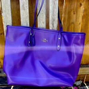 Coach purple handbag